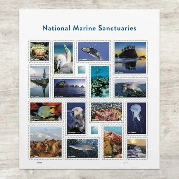 2022  USPS  National  Marine  Sanctuaries  Forever  Stamps