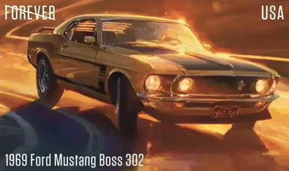 2022  usps  pony  cars  stamps