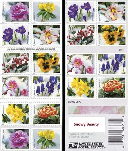 USPS 2022 Snowy Garden Beauty Forever Stamp