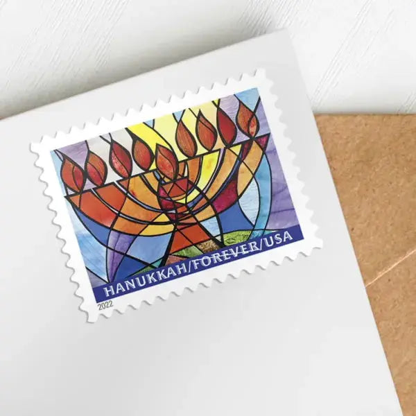 2022  usa  hanukkah  stamps