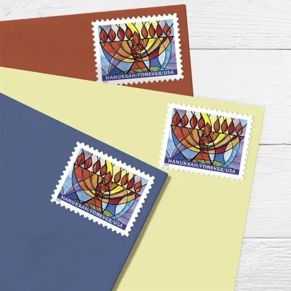 2022  usa  hanukkah  stamps