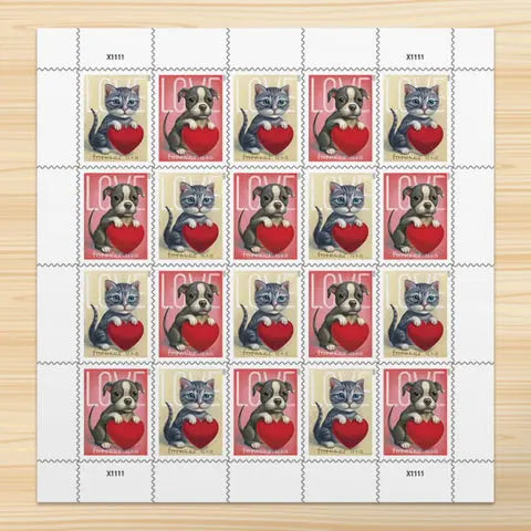 USPS 2023 Cat and Dog Love Stamps