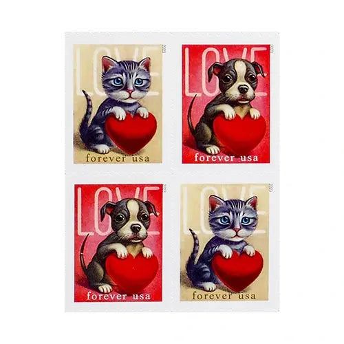 USPS 2023 Cat and Dog Love Stamps