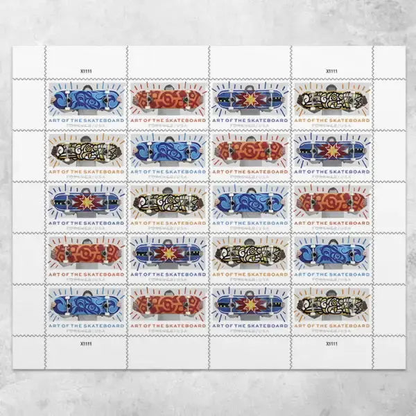 2023  USPS  Art  of  the  Skateboard  Stamps