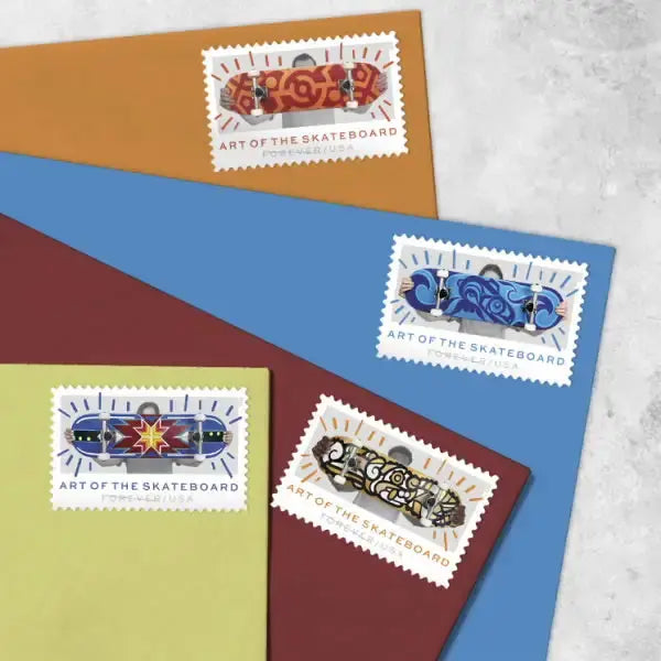 2023  USPS  Art  of  the  Skateboard  Stamps