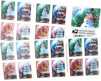 USPS 2023 Snow Globes Stamp