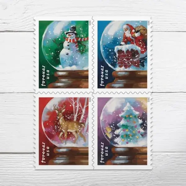 USPS 2023 Snow Globes Stamp