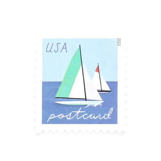 2023 USPS Sailboats Postcard Forever First Class Stamps
