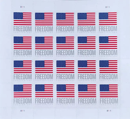 2023 usps freedom flag forever postage stamp