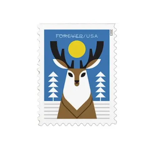 USPS 2023 Winter Woodland Animals Forever Stamp