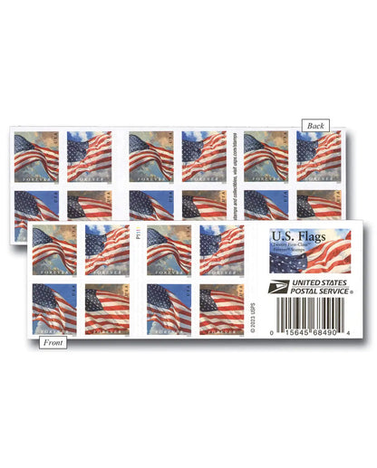 2024 usps us flags forever first class postage stamps