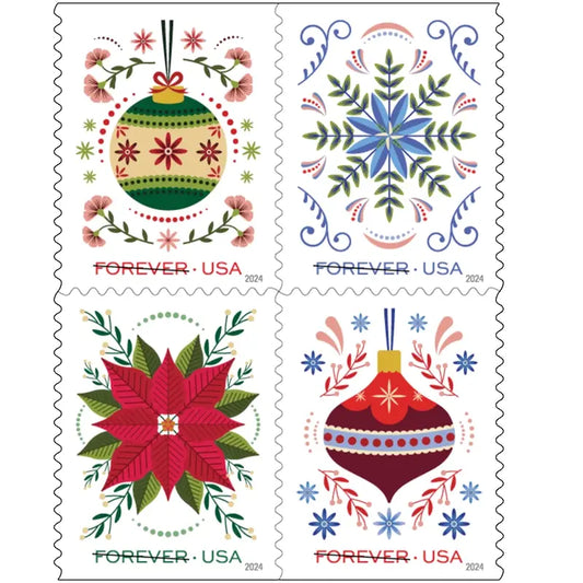 2024 Holiday Joy Forever Stamps