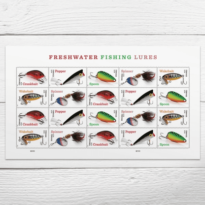 2025 Freshwater Fishing Lures Stamps