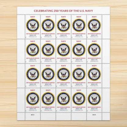 2025 U.S. Navy 250th Anniversary Commemorative Stamps