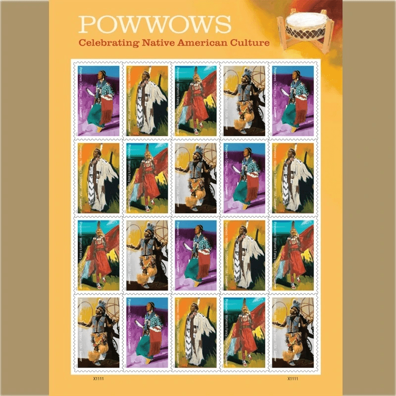 2025 Powwows Celebrating Native AmericanCulture Stamps