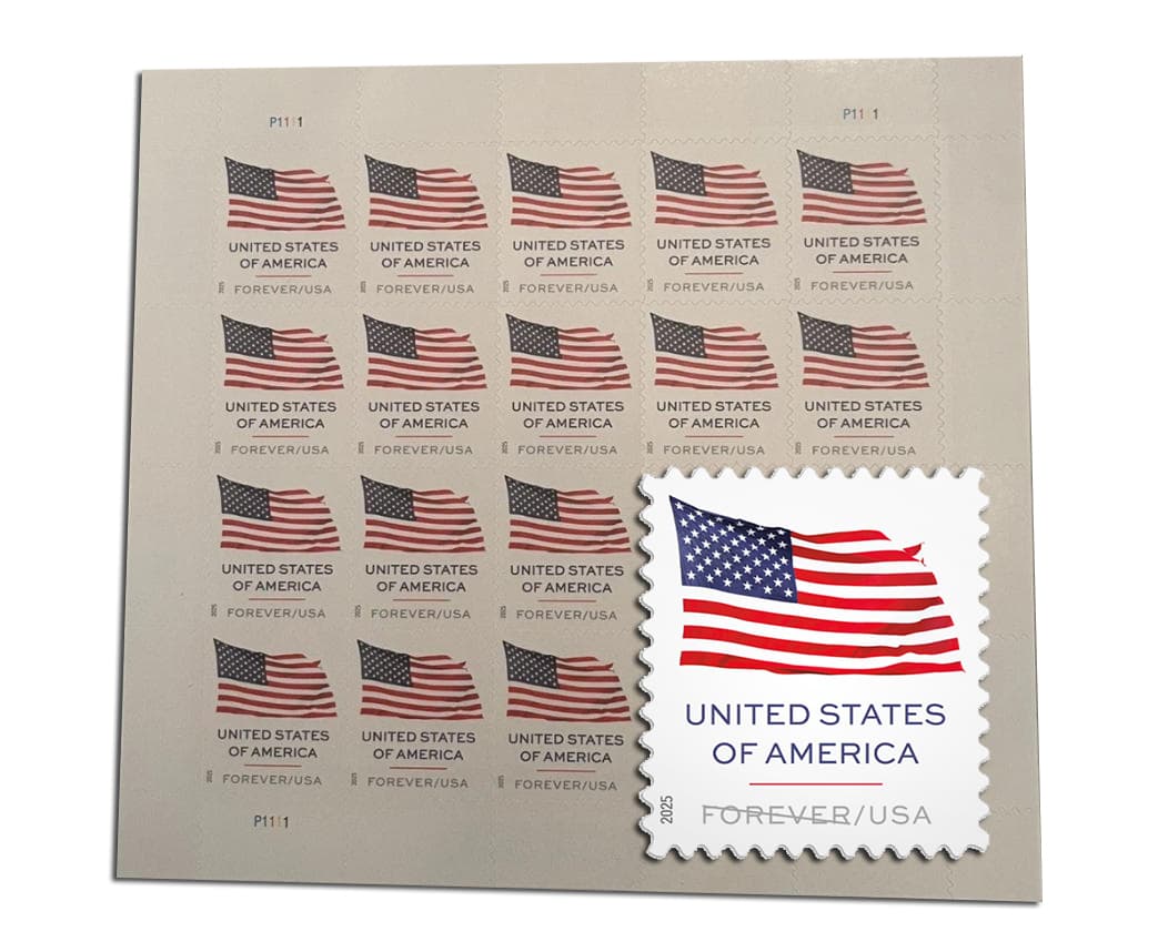 2025 US Flag  Stamp Booklet of 20