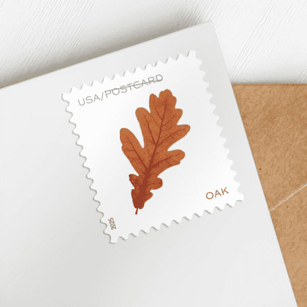 2025 Vibrant Leaves Postcard Stamps