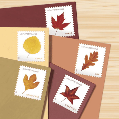 2025 Vibrant Leaves Postcard Stamps