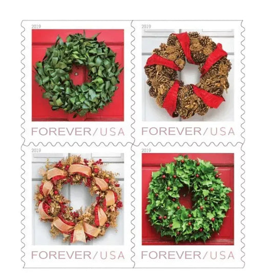 USPS 2019 Holiday Wreaths Forever Stamp