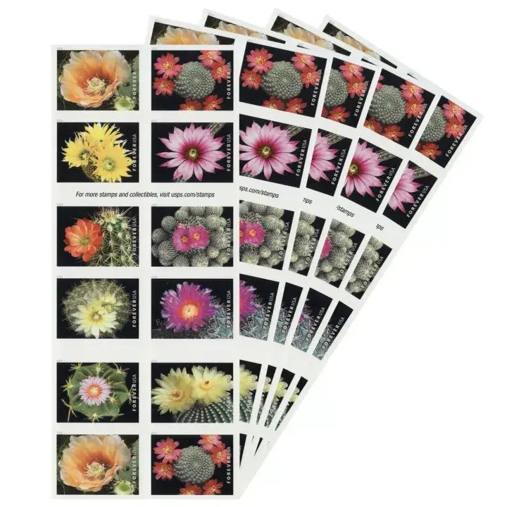 Cactus Flowers Forever First Class Postage 2019 US Stamps