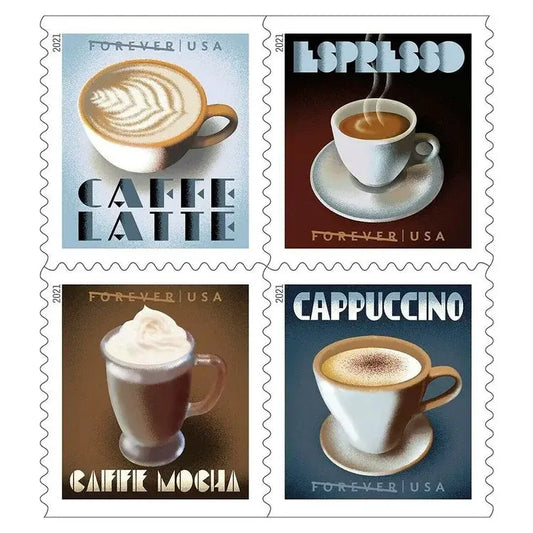 Espresso Drinks Forever Coffee 2021 US Stamps