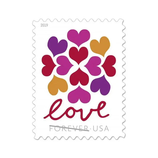 Hearts Blossom Love 2019 Forever Stamps