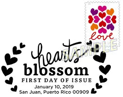 Hearts Blossom Love 2019 Forever Stamps