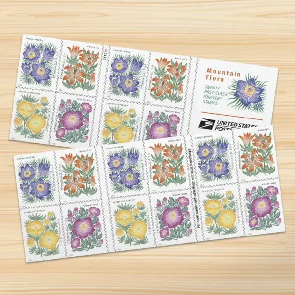 Mountain Flora First-Class Forever 2022 US Stamps