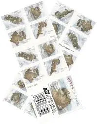 Otters in Snow Forever Postage 2021 US Stamps