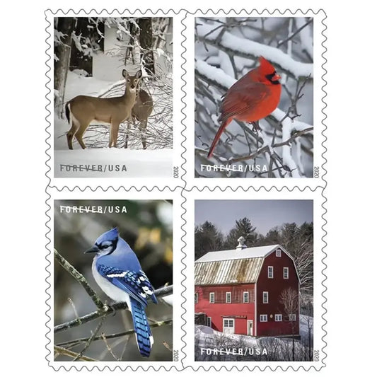 Winter Scenes First Class Forever Postage 2020 US Stamps