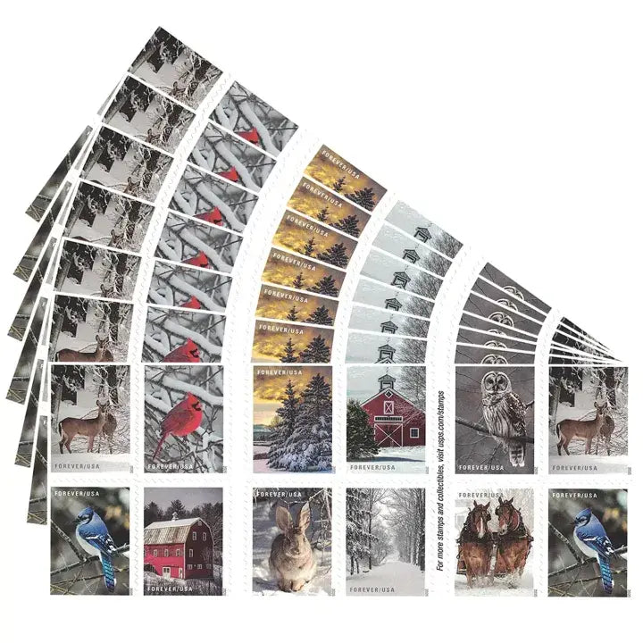 Winter Scenes First Class Forever Postage 2020 US Stamps