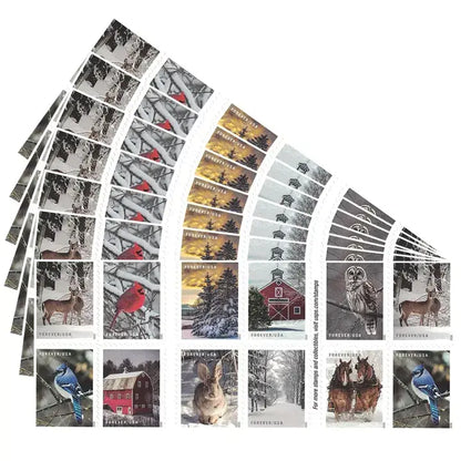 Winter Scenes First Class Forever Postage 2020 US Stamps