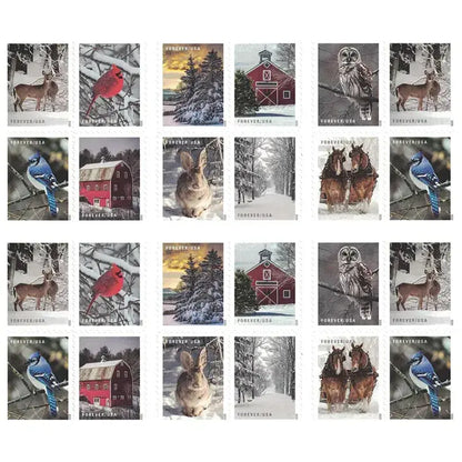 Winter Scenes First Class Forever Postage 2020 US Stamps